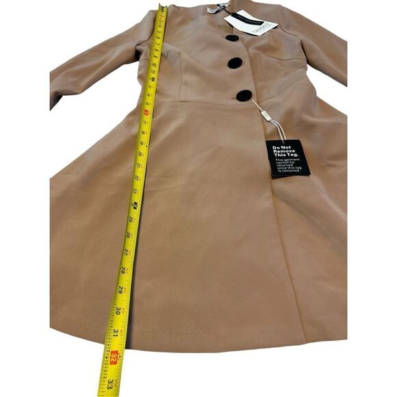 Quaint size 34 tan brown button jacket - NWT - Picture 7 of 13
